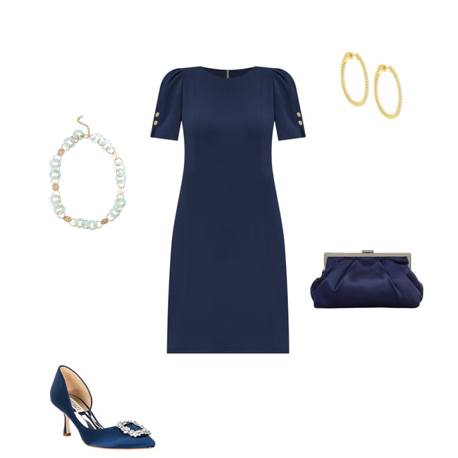 Blue and Gold - Polyvore  Royal blue dress accessories, Blue dress  accessories, Royal blue dress