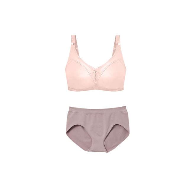 Bali Comfort-U Double Support Lace Wireless Bra Pink Bliss 38 C Style  #DF3372