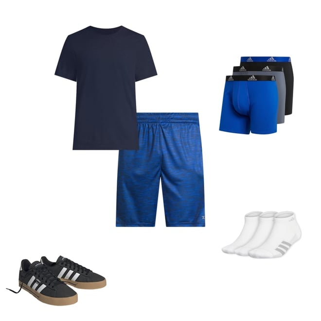 adidas Men's Stretch Cotton Trunk Underwear (3-Pack), Bold Blue