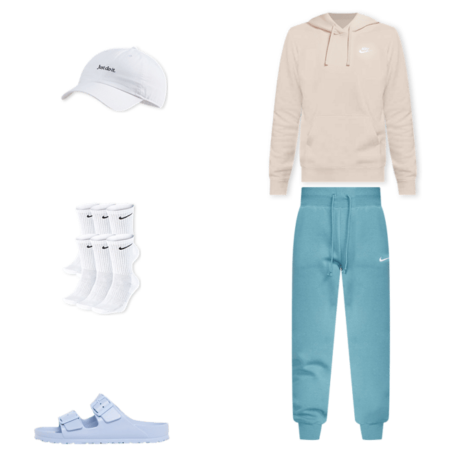 Shop Nike NSW Phoenix Fleece Pants DQ5688-440 blue