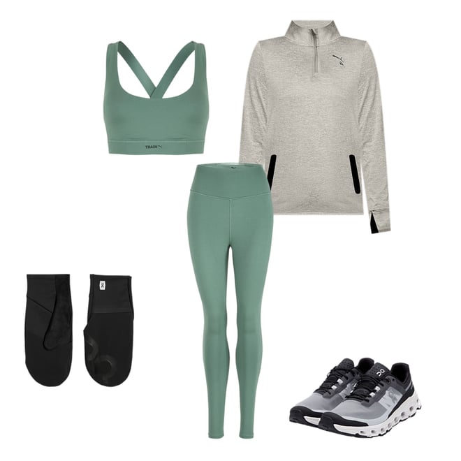 Puma Womens Training Leggings - Green