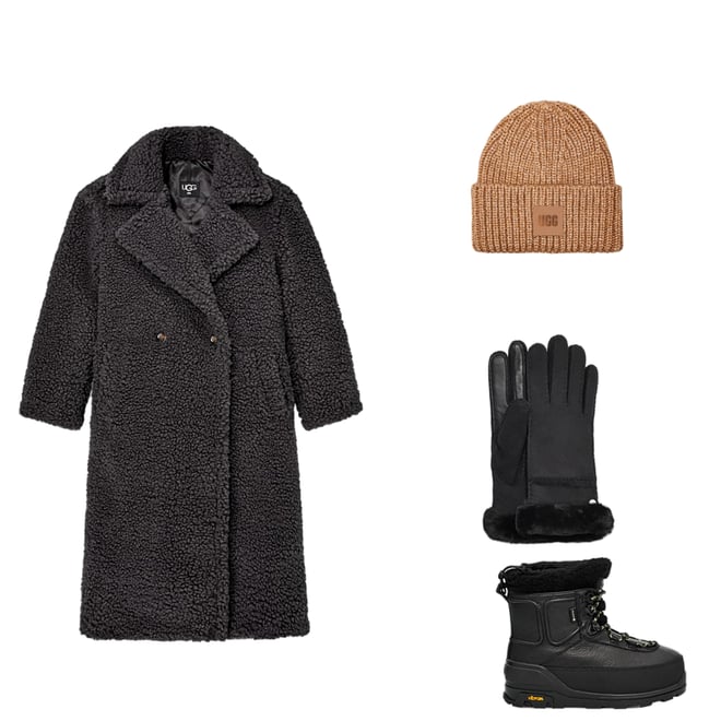 UGG Seamed Tech Guanti Black | Accessori invernali Donna