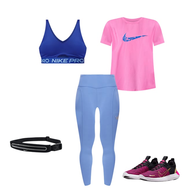 Nike Womens Dri-Fit Fast 7/8 Leggings - Purple