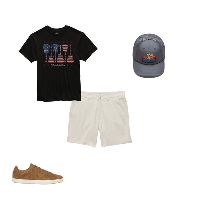 1st bundle featuring 3 items which compliment  Range Performance Shorts - 8" Inseam - Stone
