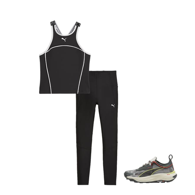 Buy Puma Run Favorite Regular Rise Long Tight Women Black, Lilac online