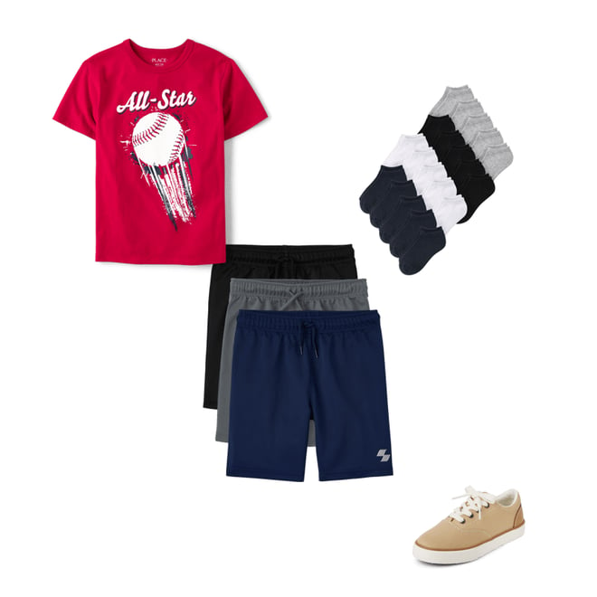 Boys Place Sport Knit Basketball Shorts 3-Pack