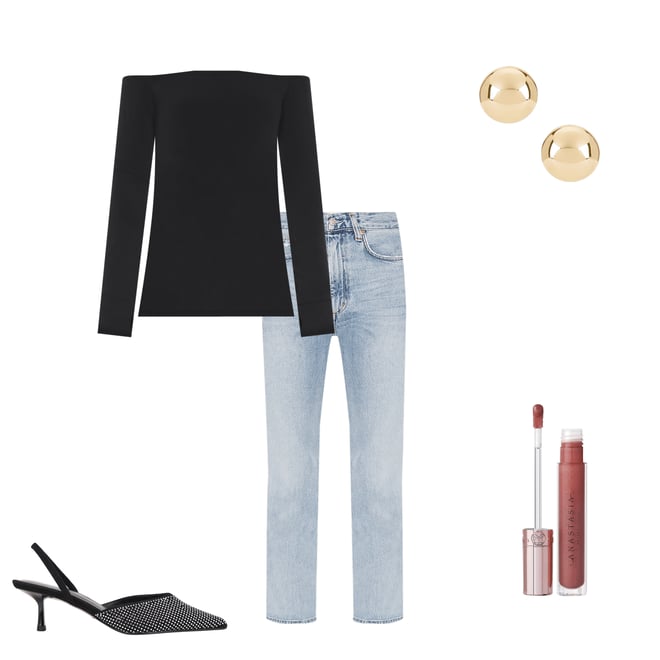 6th bundle featuring 4 items which compliment Pinch Waist High Rise Kick Jeans