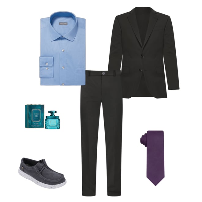 J. Ferrar Ultra Comfort Mens Stretch Fabric Slim Fit Suit Pants, Color:  Black - JCPenney