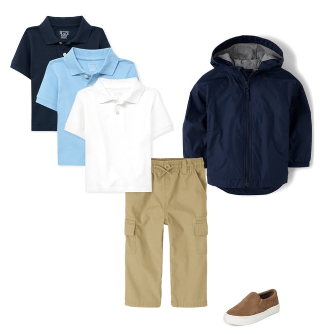 4th bundle featuring 3 items which compliment Baby And Toddler Uniform Pique Polo 3-Pack