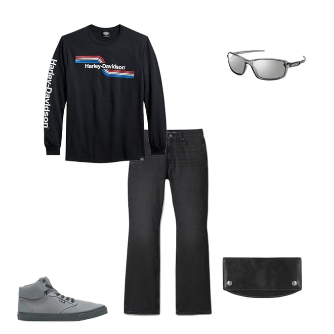 Harley-Davidson バイクレプラコーン TシャツダブリンL J25