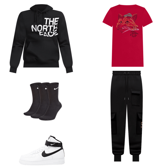 Shop SNIPES Fashion Cargo Sweatpants SNQ323008M-BLK black