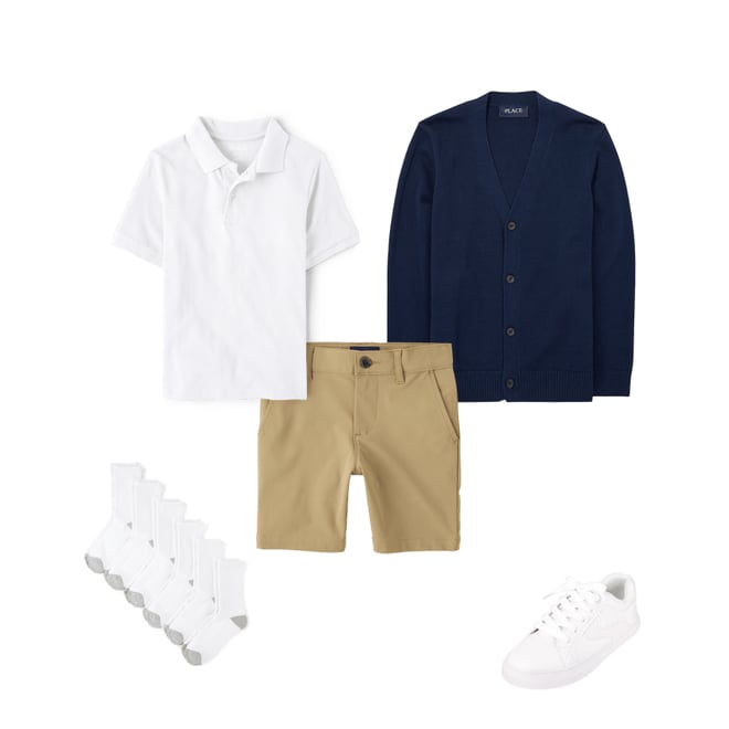 4th bundle featuring 4 items which compliment Boys Uniform Quick Dry Chino Shorts