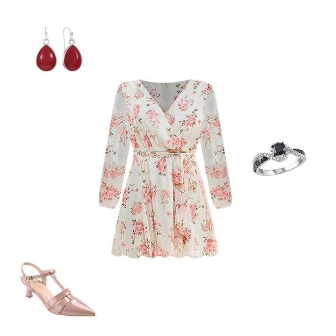 Cherry Red Dress Polyvore