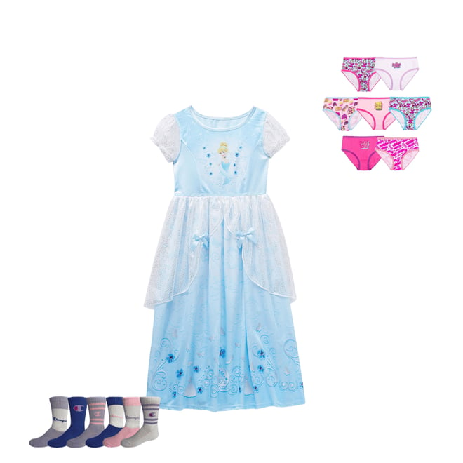 Disney Kohls Candues Cinderella Collection Blue Lace Dress Juniors