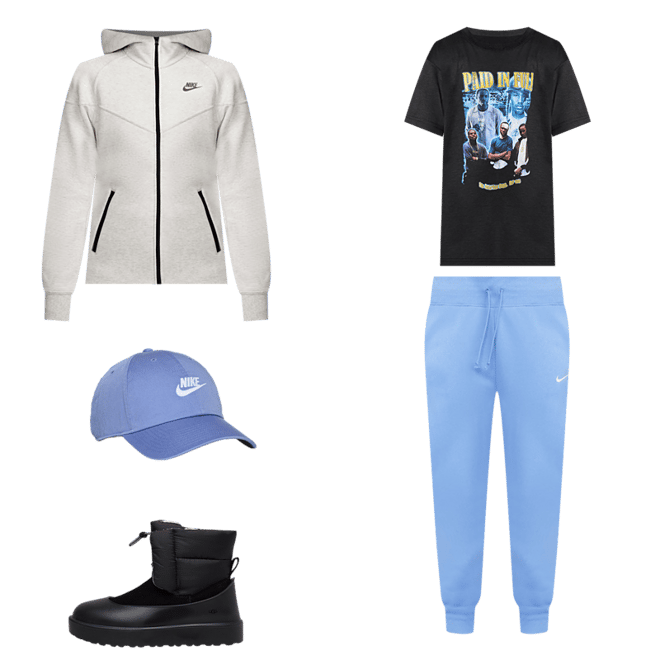 Shop Nike NSW Phoenix Fleece Pants DQ5688-450 blue