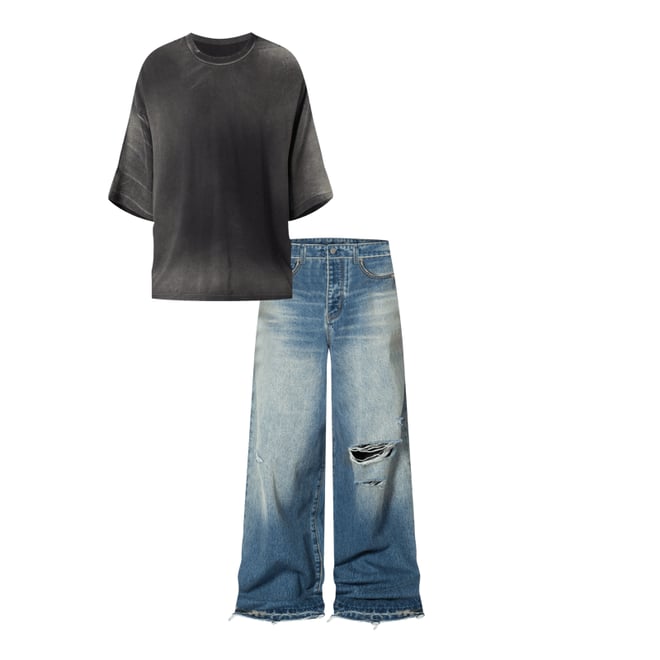 Baggy Rave Denim - Blue | mnml | shop now