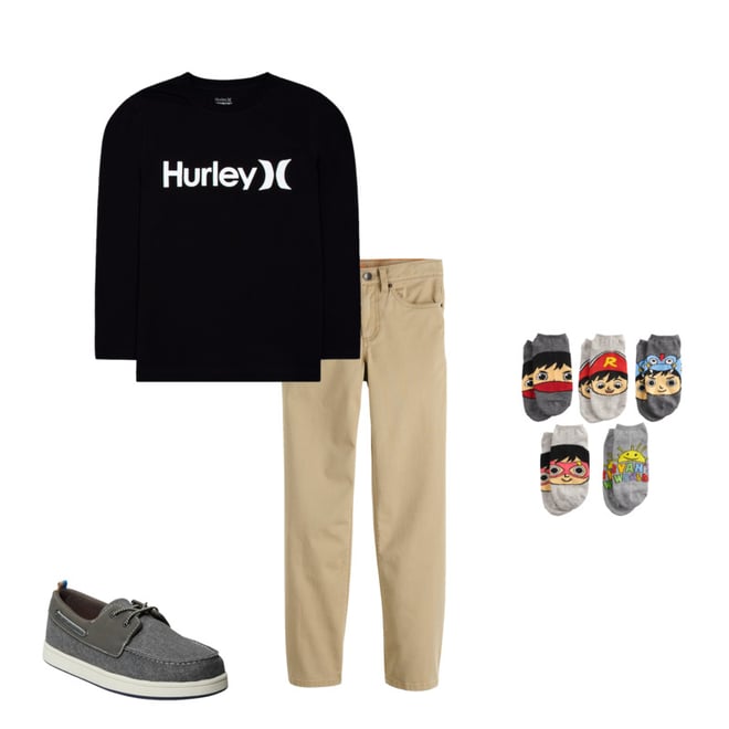 Boys 8 20 Roblox Long Sleeve Graphic Tee - roblox outfits id for boys