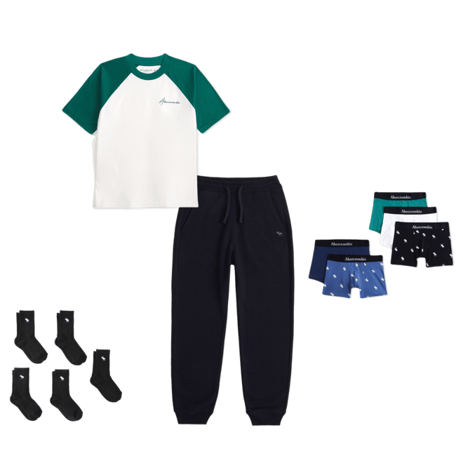 relaxed logo colorblock tee