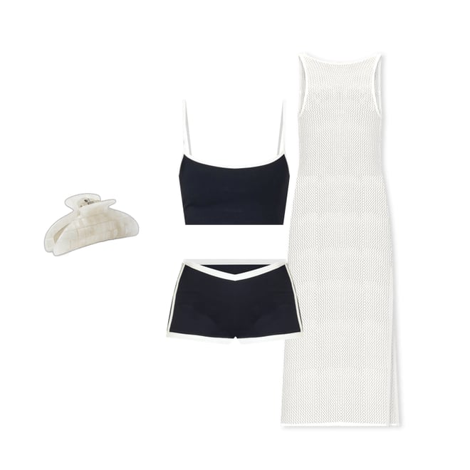 3rd bundle featuring 3 items which compliment Ribbed Adalyn Bikini Top
