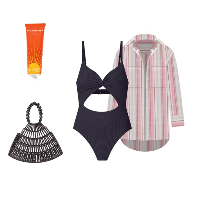 Product | Eco Chic Repreve® Kyslee One Piece Swimsuit - Black