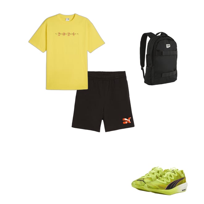 Puma backpack yellow clearance