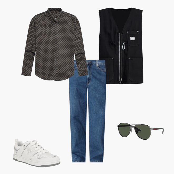 2nd bundle featuring 4 items which compliment Hugo by Hugo Boss Men's Relaxed-Fit Zip-Front Vest