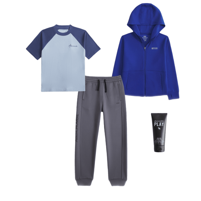 ypb neoknit active logo full-zip hoodie