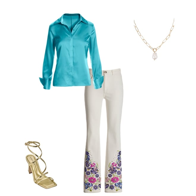 Sophia Button-Up Charmeuse Blouse Imperial Purple