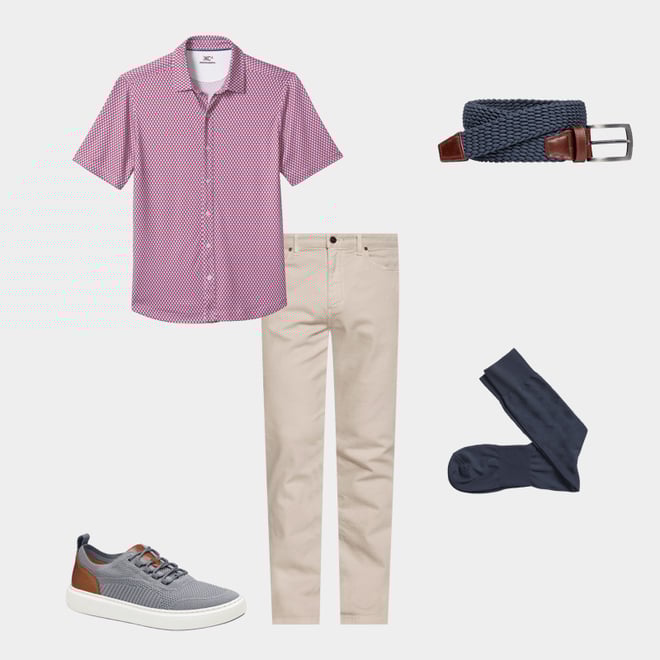 2nd bundle featuring 4 items which compliment Microfiber Tonal Argyle Socks