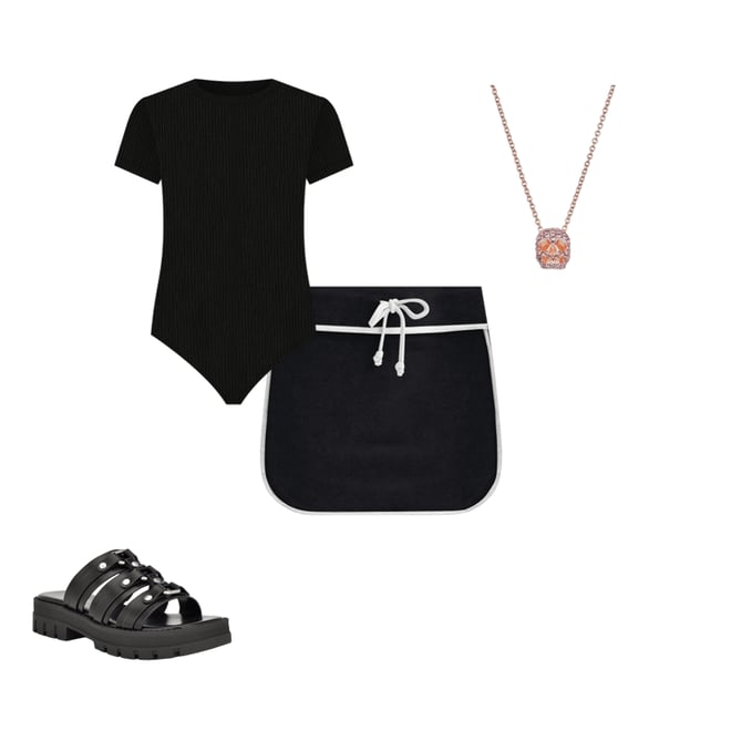 Juniors SO® Fleece Piping Trimmed Drawstring Mini Skirt