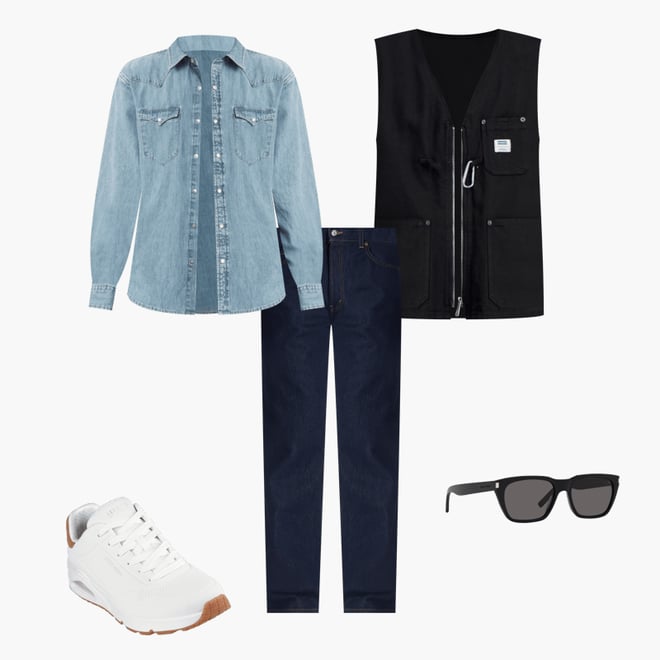 4th bundle featuring 4 items which compliment Hugo by Hugo Boss Men's Relaxed-Fit Zip-Front Vest