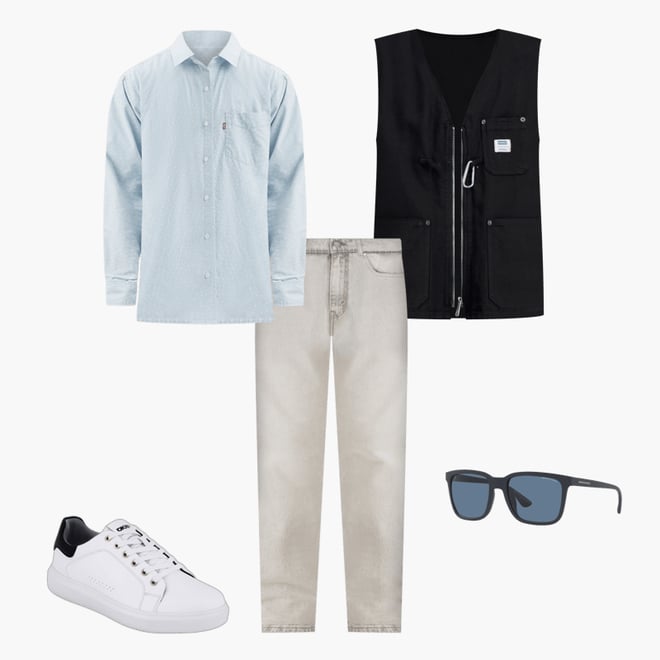3rd bundle featuring 4 items which compliment Hugo by Hugo Boss Men's Relaxed-Fit Zip-Front Vest