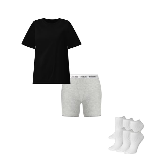 Hanes Originals Comfywear Women s Boxer Shorts