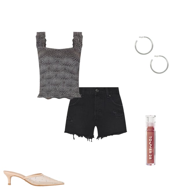 Free People Love Letter Cami in Black | REVOLVE