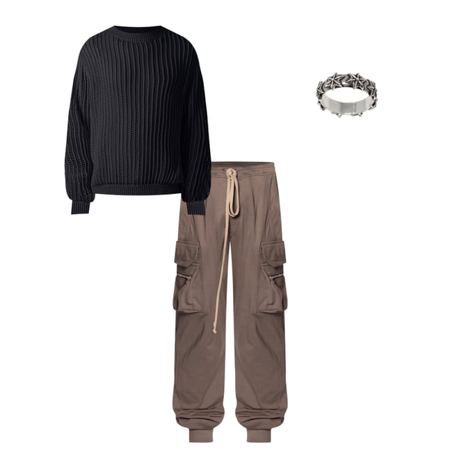 Jersey Cargo Pocket Sweatpants - Tan | mnml | shop now
