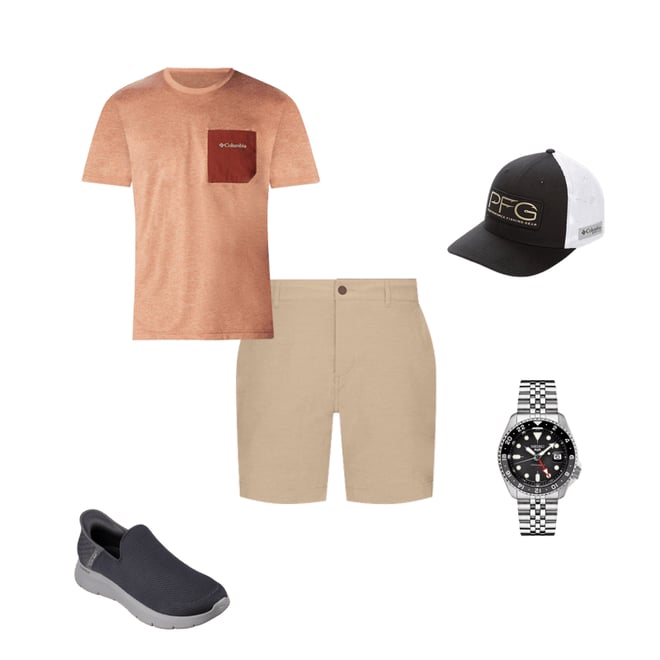 Columbia Hike Novelty Crew Neck Short Sleeve Pocket T-Shirt