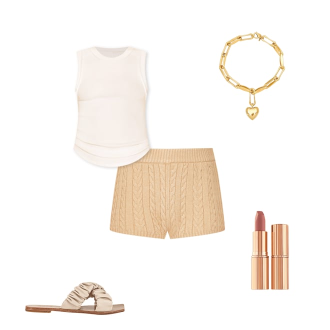 1st bundle featuring 4 items which compliment Molly Cable Knit Hot Short