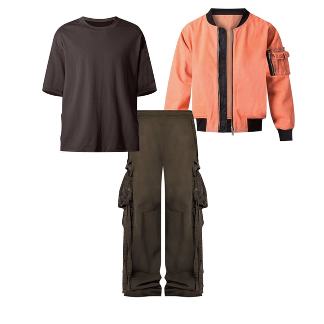 Strapped Multi Cargo Pants - Brown | mnml | shop now