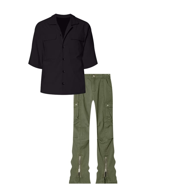 メルトザレディ zip up cargo pants ボストム