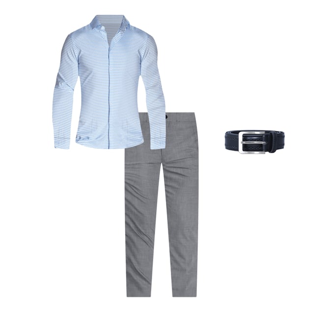 2nd bundle featuring 2 items which compliment "The Mills" Light Blue Gingham