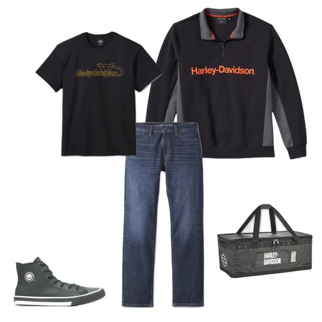 Men's H-D TECH 1/4 Zip Fleece | Harley-Davidson USA