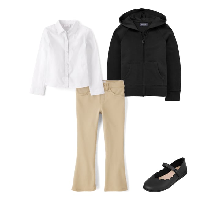 3rd bundle featuring 3 items which compliment Girls Uniform Ponte Knit Pull On Flare Pants