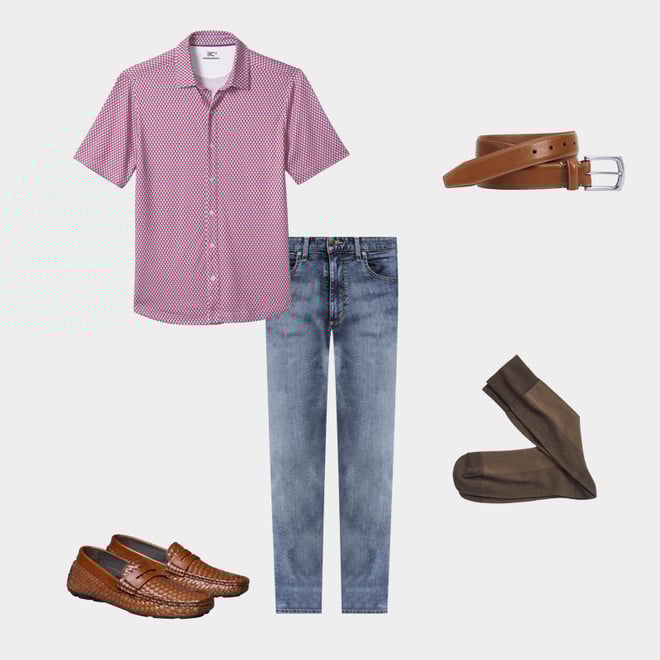 2nd bundle featuring 4 items which compliment Herringbone Panel Socks