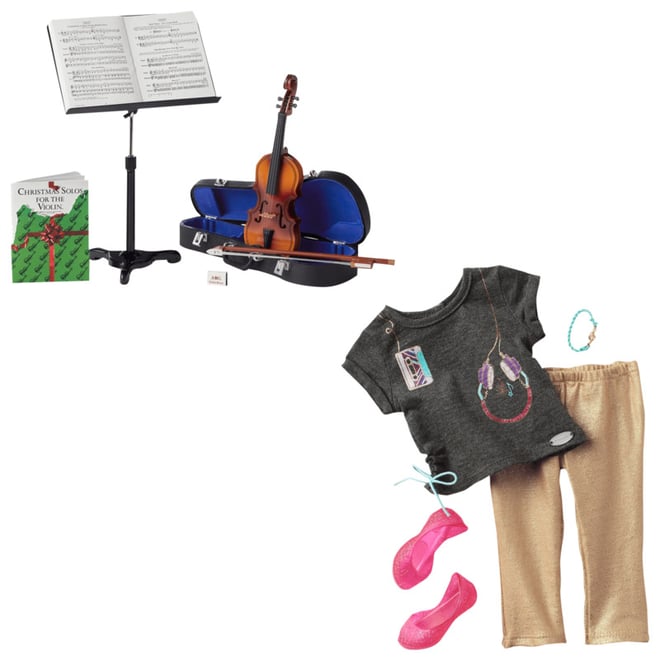 american girl violin set