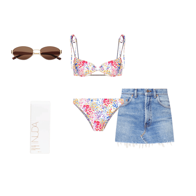 Product | LSPACE Printed Kerri Bikini Top - Between Blooms