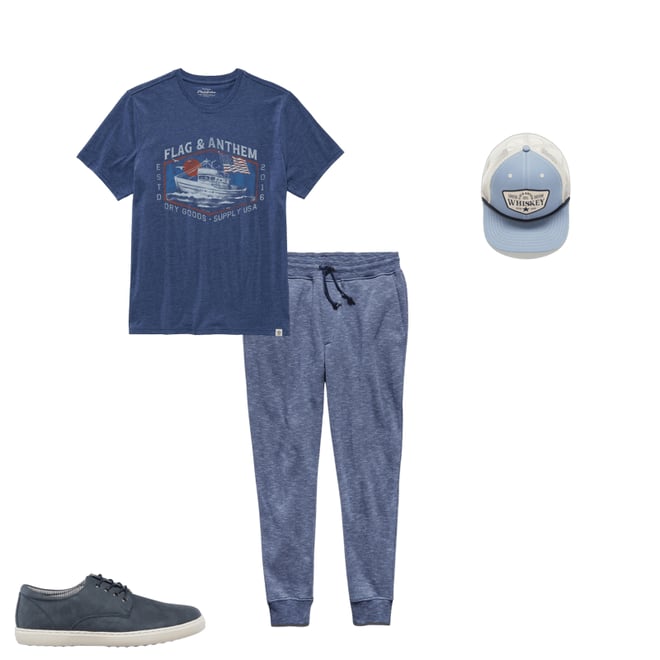 5th bundle featuring 3 items which compliment  Paxville Jogger Sweatpant - Navy Heather