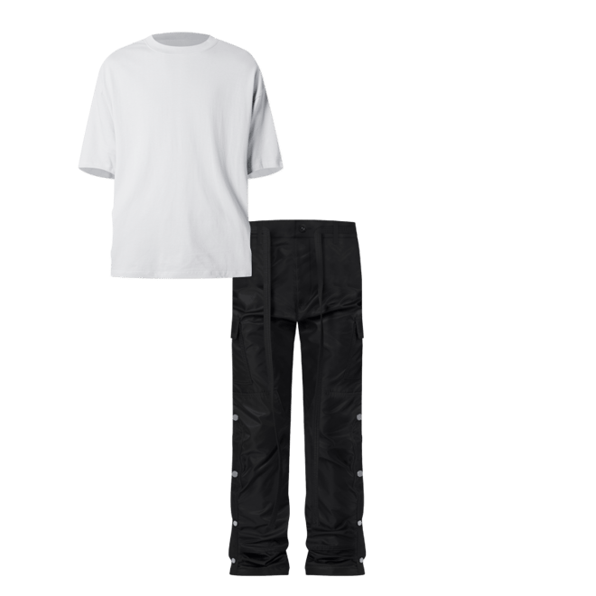 SHOOP SNAP ZIPPER NYLON PANTS – BLACK MNML Snap Zipper II Cargo Nylon Pants Black Men's Size 40