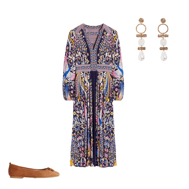 5th bundle featuring 2 items which compliment Statement Drop Earrings-Gold/Pearl