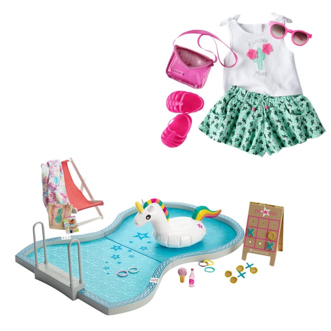 american girl swimming pool