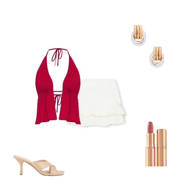 1st bundle featuring 4 items which compliment Double Ruffle Mini Skort